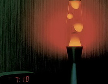 Рекламный постер с лава лампой